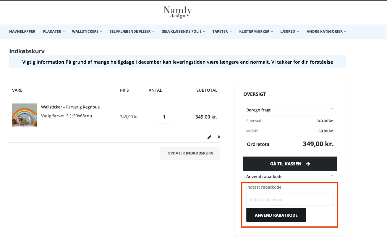 Sådan bruger du det - Namly