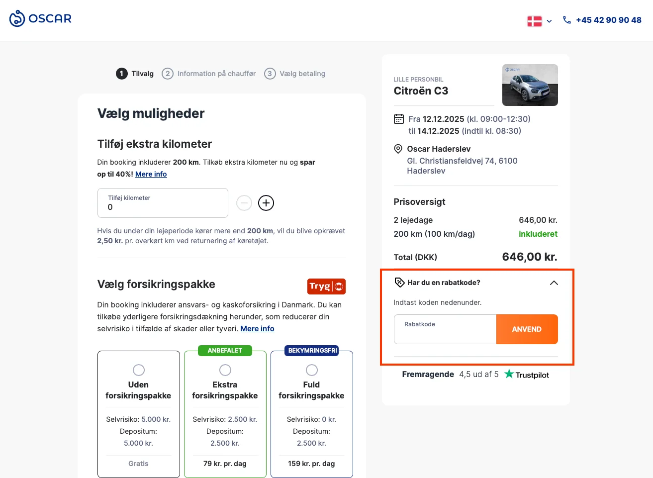 Sådan bruger du det - Oscar Biludlejning
