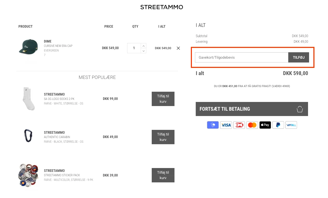 Sådan bruger du det - Streetammo