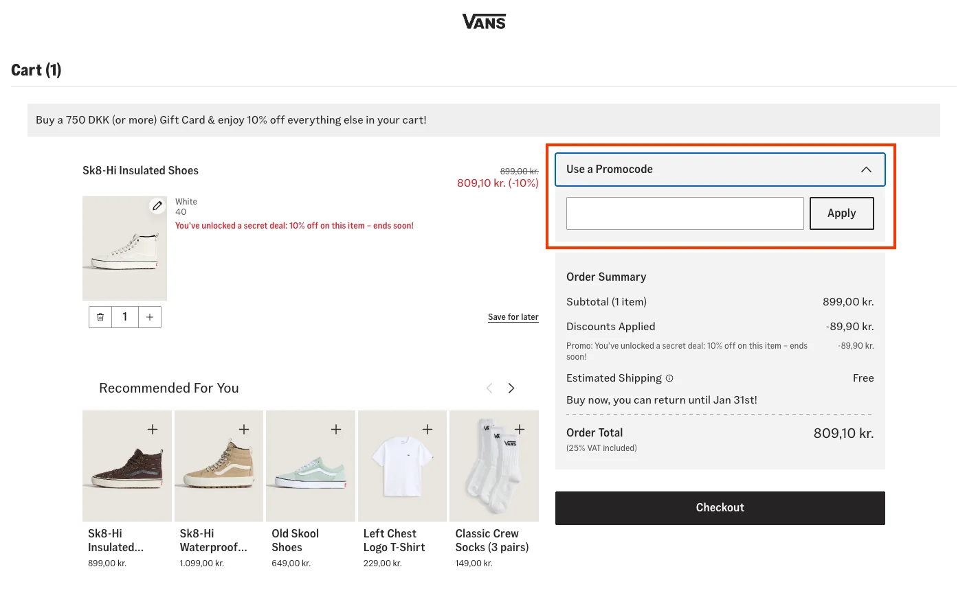 Sådan bruger du det - Vans