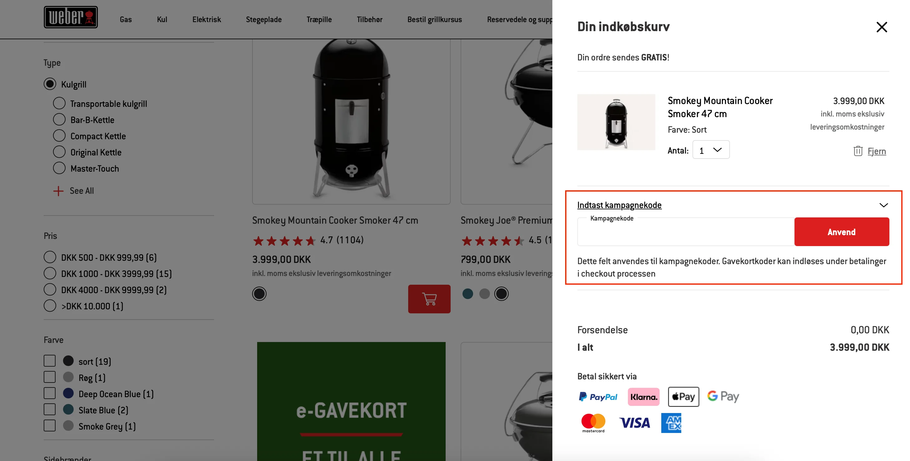 Sådan bruger du det - Weber